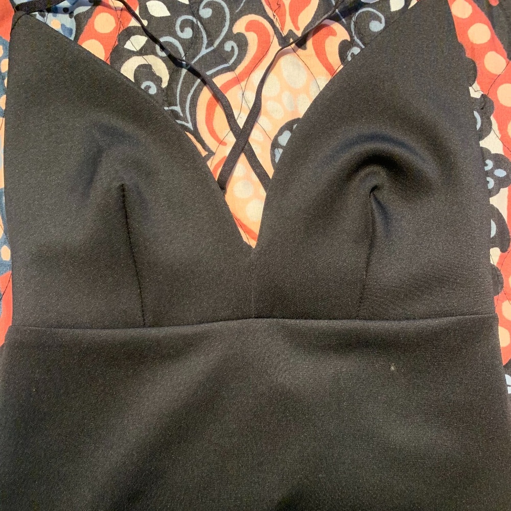 Sexy Low cut Black Top by Mind Code Size S